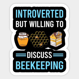 Introverted Beekeeping Beekeeper Apiculture Sticker